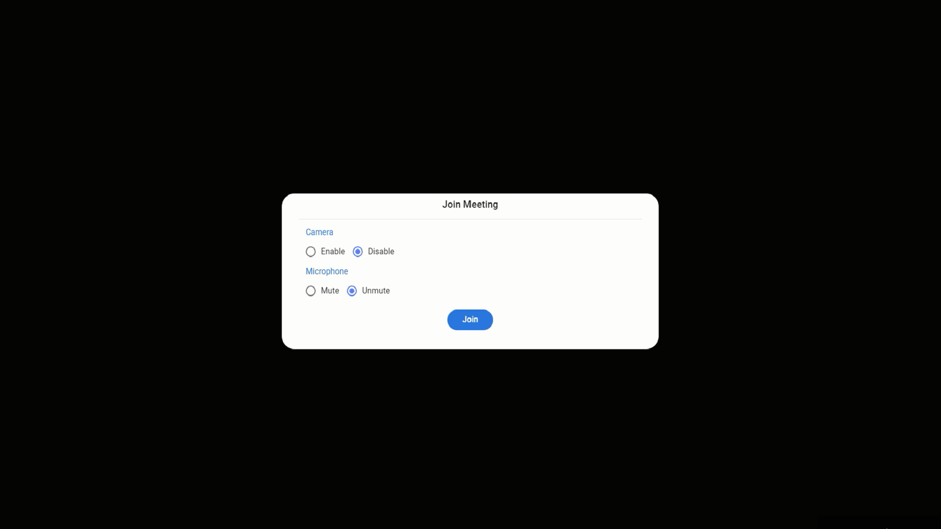 Mizdah web app join meeting